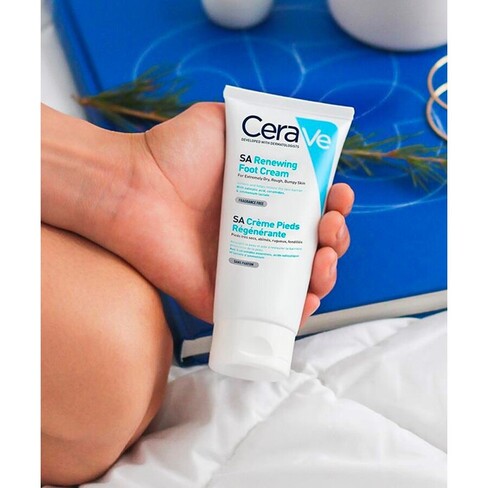 Buy CeraVe Renewing SA Foot Cream Very Dry Cracked Skin 88ml in Qatar