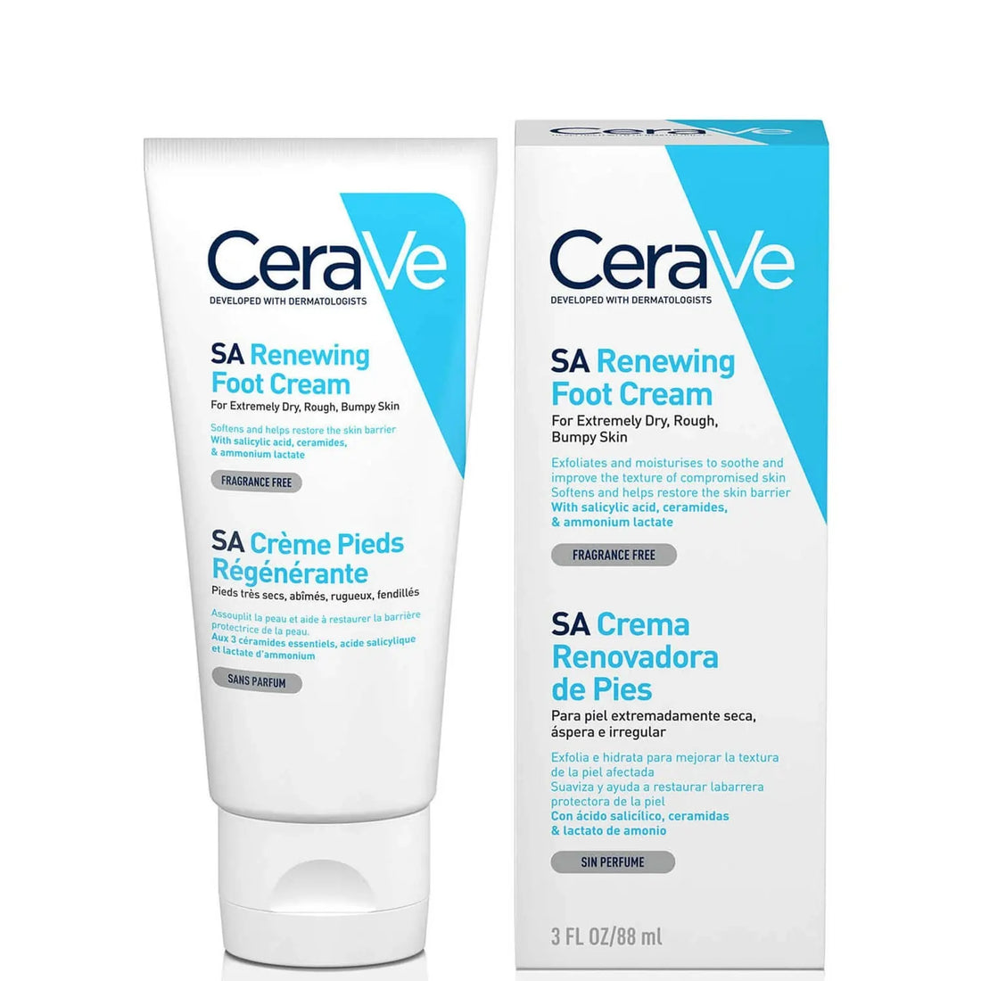 CeraVe Renewing SA Foot Cream Very Dry Cracked Skin 88ml Online in Qatar