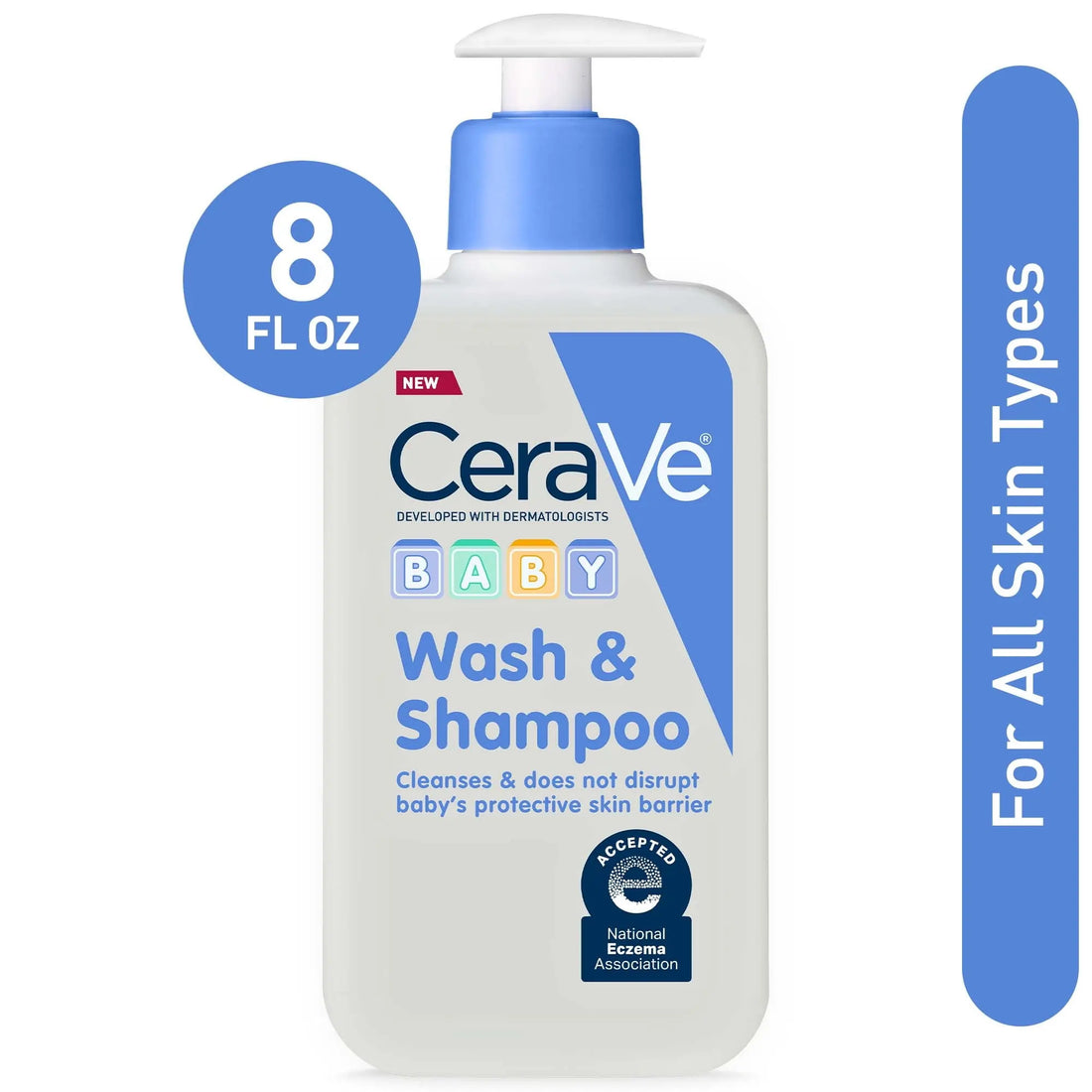 CeraVe, Baby Wash & Shampoo 237ml All About Skin Doha Skincare Qatar Beauty Cosmetics Available in Qatar Available in Qatar Store all about skin doha qatar skincare cosmetics beauty