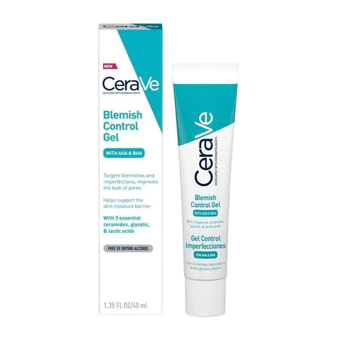 CeraVe, Blemish Control Gel with AHA & BHA 40ml All About Skin Doha Skincare Qatar Beauty Cosmetics Available in Qatar Available in Qatar Store all about skin doha qatar skincare cosmetics beauty