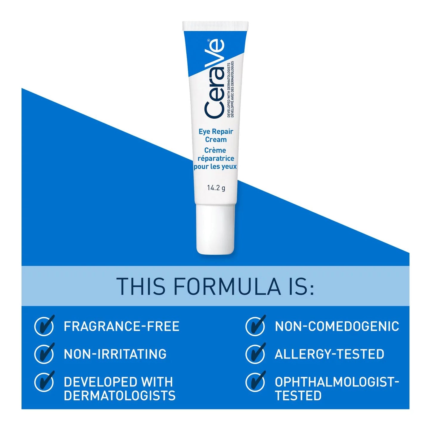 CeraVe, Eye Repair Cream 14.2g All About Skin Doha Skincare Qatar Beauty Cosmetics Available in Qatar Available in Qatar Store all about skin doha qatar skincare cosmetics beauty