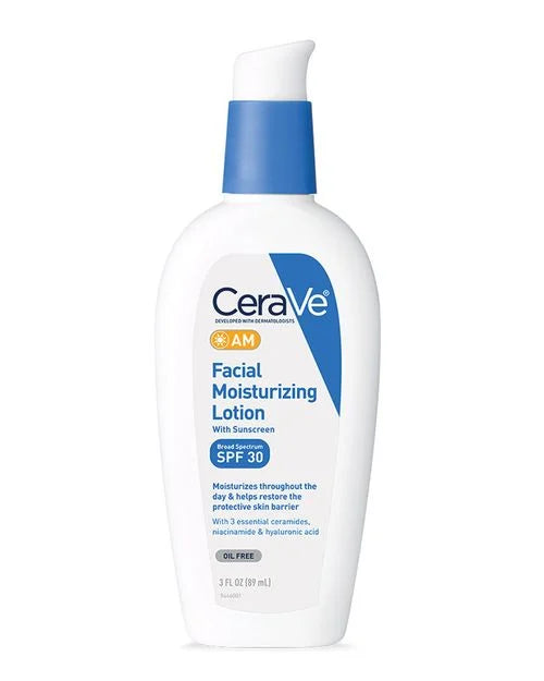 CeraVe, Facial Moisturizing Lotion with Sunscreen SPF30 AM 89ml All About Skin Doha Skincare Qatar Beauty Cosmetics Available in Qatar Available in Qatar Store all about skin doha qatar skincare cosmetics beauty