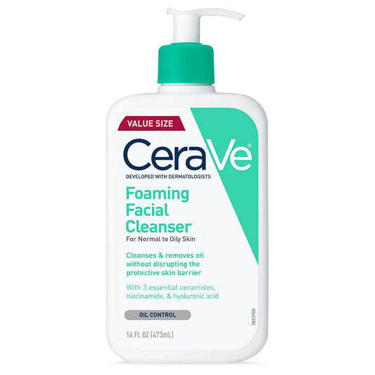 CeraVe, Foaming Cleanser Normal to Oily Skin All About Skin Doha Skincare Qatar Beauty Cosmetics Available in Qatar Available in Qatar Store all about skin doha qatar skincare cosmetics beauty