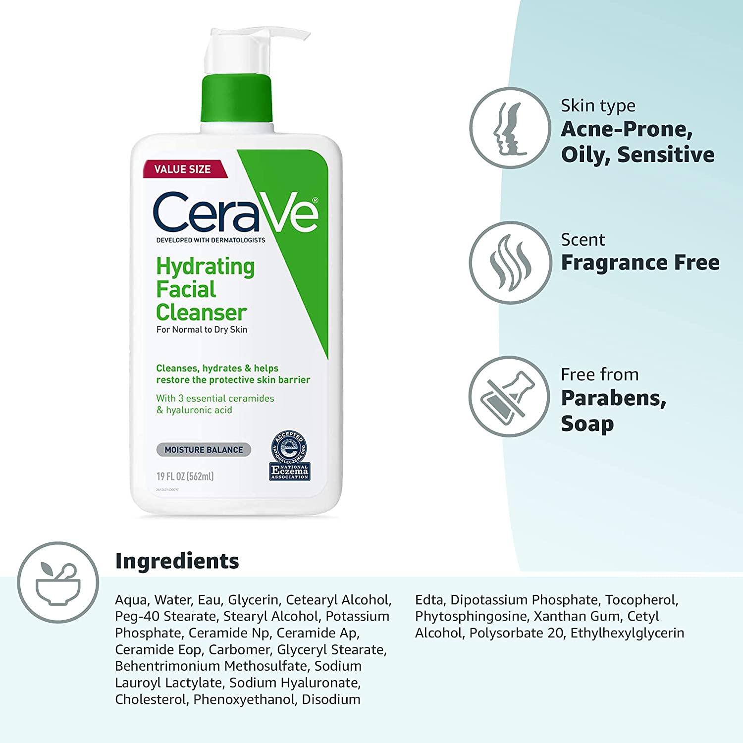 CeraVe, Foaming Cleanser Normal to Oily Skin  All About Skin Doha Skincare Qatar Beauty Cosmetics Available in Qatar Available in Qatar Store all about skin doha qatar skincare cosmetics beauty.