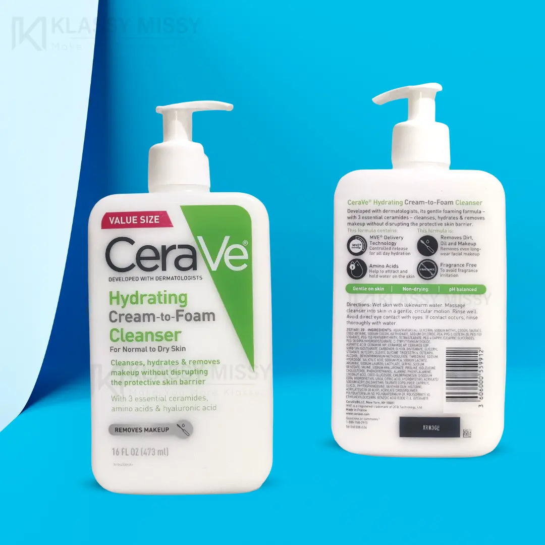 CeraVe, Hydrating Cream-to-Foam Cleanser Normal to Dry Skin All About Skin Doha Skincare Qatar Beauty Cosmetics Available in Qatar Available in Qatar Store all about skin doha qatar skincare cosmetics beauty