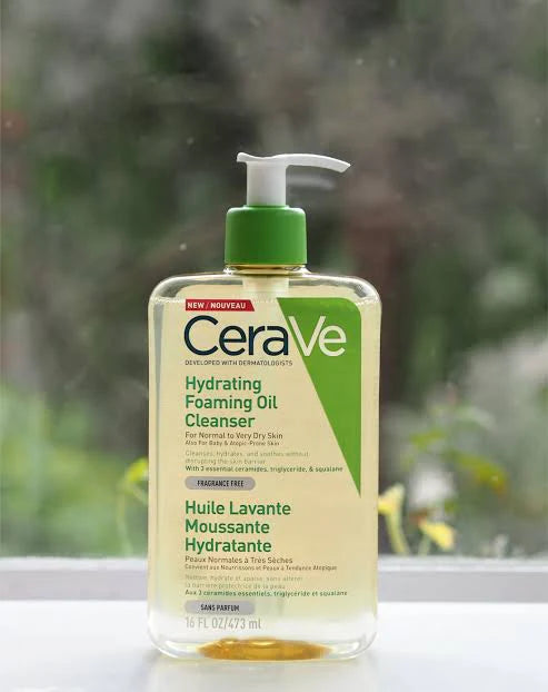 CeraVe, Hydrating Foaming Oil Cleanser All About Skin Doha Skincare Qatar Beauty Cosmetics Available in Qatar Available in Qatar Store all about skin doha qatar skincare cosmetics beauty