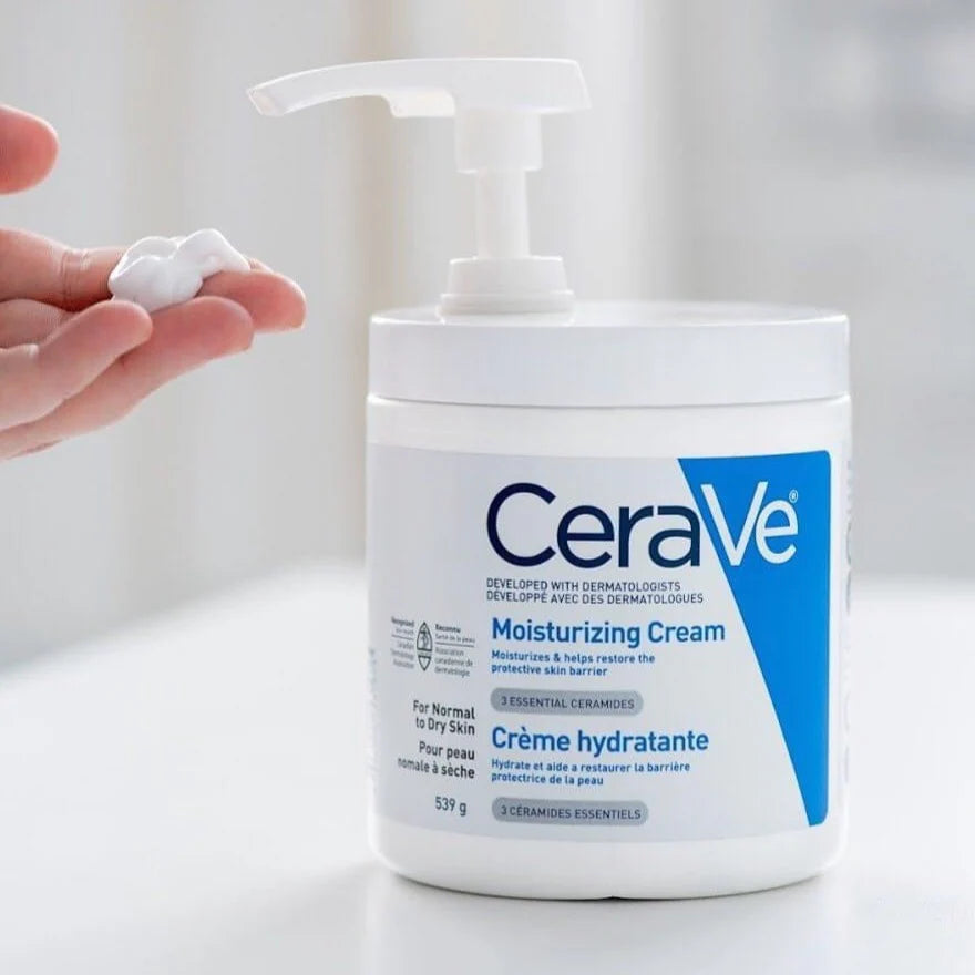 CeraVe, Moisturizing Cream for Normal to Dry Skin 539g All About Skin Doha Skincare Qatar Beauty Cosmetics Available in Qatar Available in Qatar Store all about skin doha qatar skincare cosmetics beauty