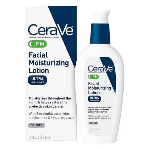 CeraVe, PM Facial Moisturizing Lotion 89ml All About Skin Doha Skincare Qatar Beauty Cosmetics Available in Qatar Available in Qatar Store all about skin doha qatar skincare cosmetics beauty