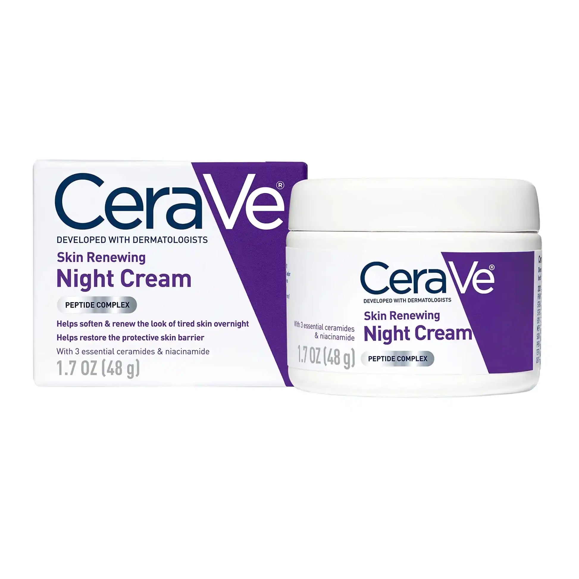 Buy CeraVe, Skin Renewing Night Cream 48g online in Qatar