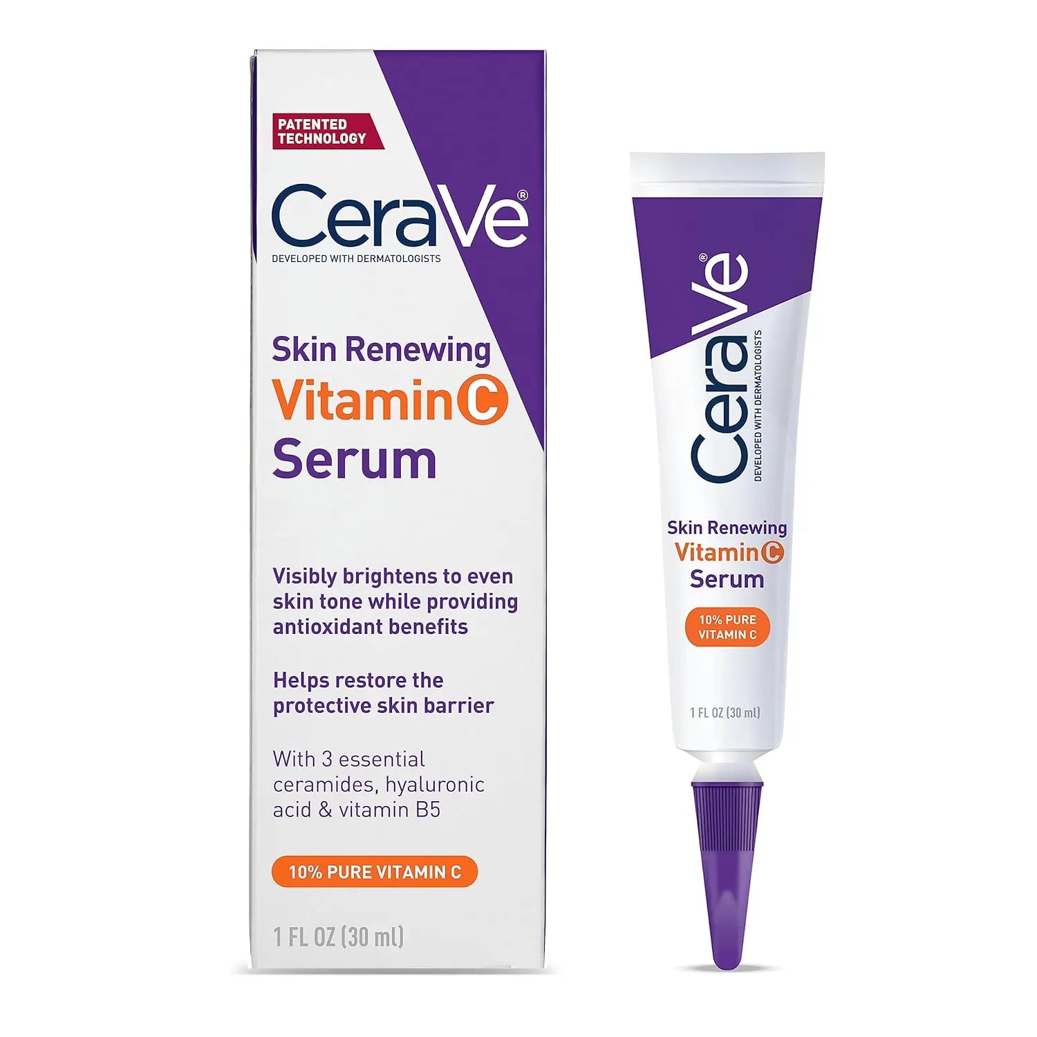 CeraVe, Skin Renewing Vitamin C Serum 30ml All About Skin Doha Skincare Qatar Beauty Cosmetics Available in Qatar25ml Available in Qatar Store all about skin doha qatar skincare cosmetics beauty