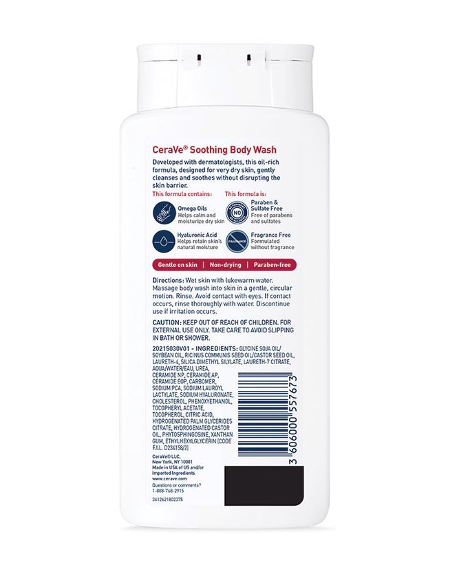 CeraVe, Soothing Body Wash 296ml  doha, qatar, skincare, available, daily, routine, allaboutskindoha, all about skin doha, bestselling, best, mostselling, most, beauty, product,