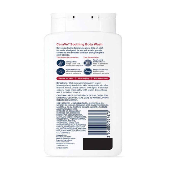 Buy CeraVe, Soothing Body Wash 296ml online in Qatar
