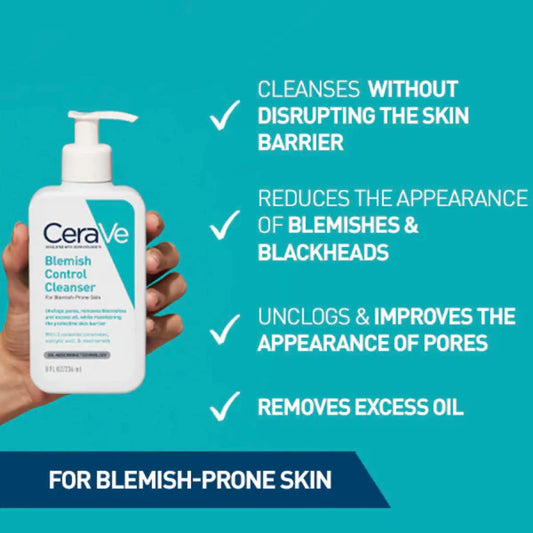Cerave, Blemish Control Cleanser for Blemish-Prone Skin 236ml price in Qatar