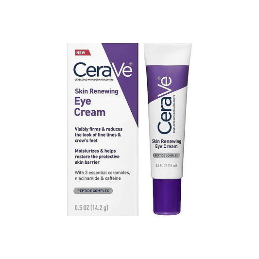 Cerave, Skin Renewing Eye Cream 14.2g All About Skin Doha Skincare Qatar Beauty Cosmetics Available in Qatar Available in Qatar Store all about skin doha qatar skincare cosmetics beauty