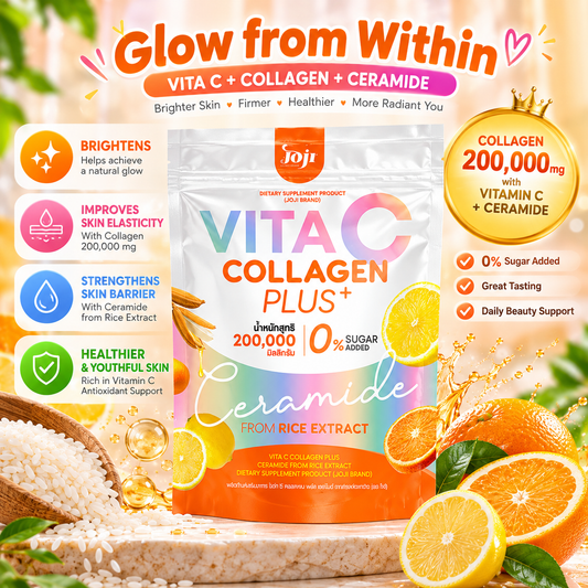 Joji, Vita C Collagen Plus+ Ceramide From Rice Extract 10 Sachets (AASD)