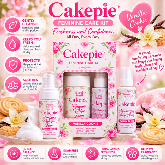 Cakepie, Feminine Care Kit Vanilla Cookie 100ml