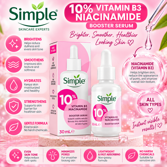 Simple, 10% Niacinamide Vitamin B3 Booster Serum 30ml
