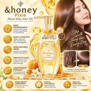 &Honey, Pixie Moist Silky Shampoo 440ml