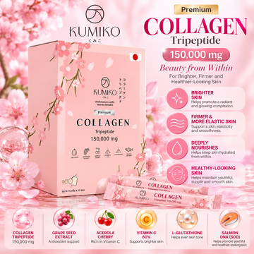 Kumiko, Collagen Tripeptide 150,000mg 15 Sachets (AASD)