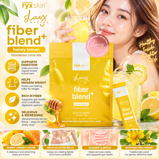 Ryx Skin Sincerity, Fiber Blend+ Honey Lemon Powdered Juice 20g x10 Sachets