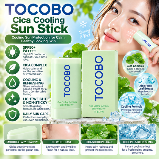 TOCOBO, Cica Cooling Sun Stick SPF50+ PA++++ 18g