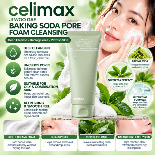 Celimax, Ji Woo Gae Baking Soda Deep Pore Foam Cleansing 150ml