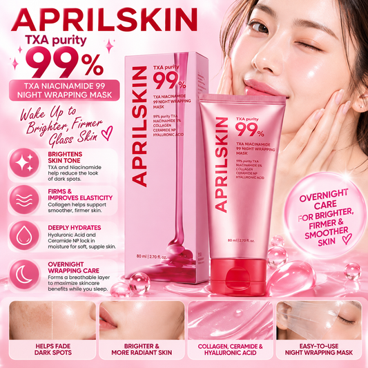 April Skin, TXA Niacinamide 99 Night Wrapping Mask 80ml