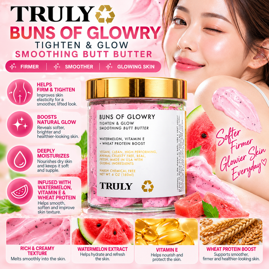 Truly, Buns Of Glowry Smoothing Butt Butter Tighten & Glow 180ml