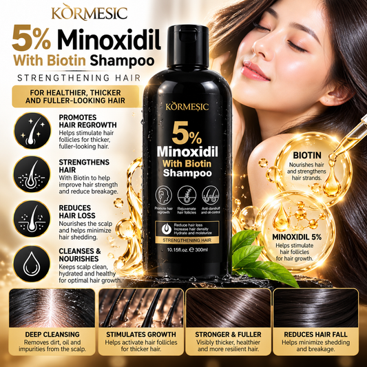 Kormesic, 5% Minoxodil with Biotin Shampoo 300ml (AASD)