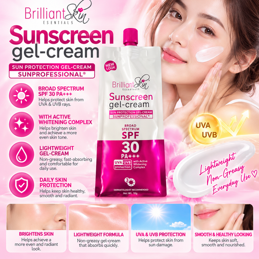 Brilliant Skin Essentials, Sunscreen Gel Cream SPF30PA+++ 50g (AASD)