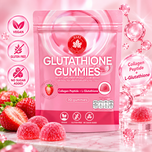 Gabr, Glutathione Gummies Collagen Peptide + L-Glutathione 30 Gummies