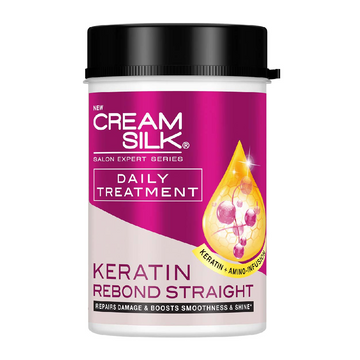 Cream Silk, Salon Expert Treatment Keratin Rebond Straight 650ml