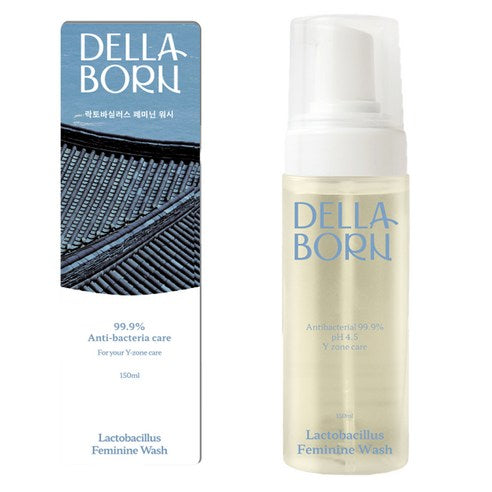 DELLA BORN, Lactobacillus Feminine Wash 150ml, all about skin doha, skincare, qatar, beauty, cosmetics, trending, tiktok, snapchat, facebook, instagram, Perfume, reels, hightlights, followers