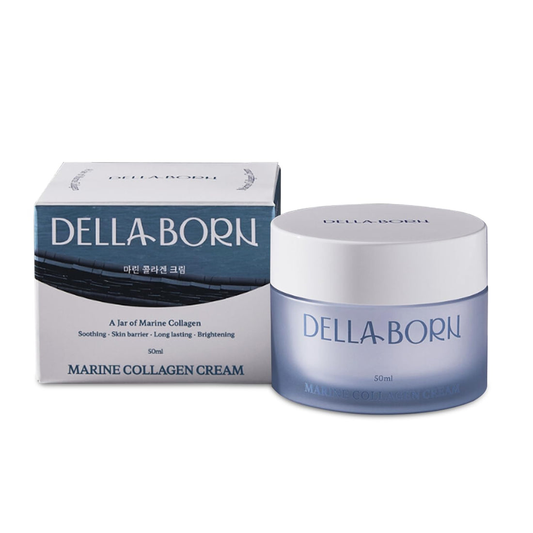 DELLA BORN, Marine Collagen Cream 50ml, all about skin doha, skincare, qatar, beauty, cosmetics, trending, tiktok, snapchat, facebook, instagram, Perfume, reels, hightlights, followers