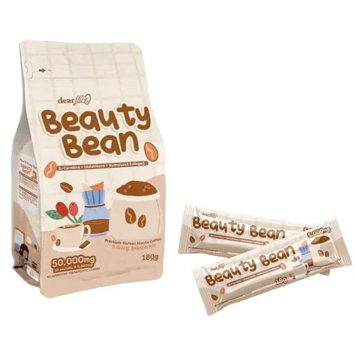 Dear Face Beauty Bean Premium Korean Mocha Coffee (10 sachets x 18g)