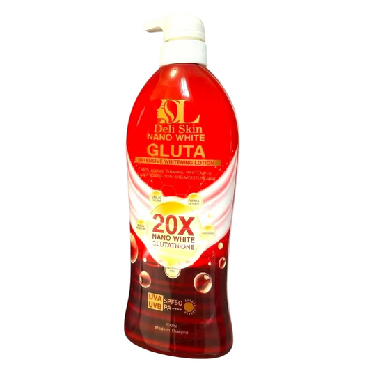 Deli Skin, Nano White Gluta Intensive Whitening Lotion SPF50 500ml