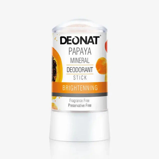Buy Deonat Papaya Mineral Deodorant Stick Extra Brightening 60g online at the best price in Qatar