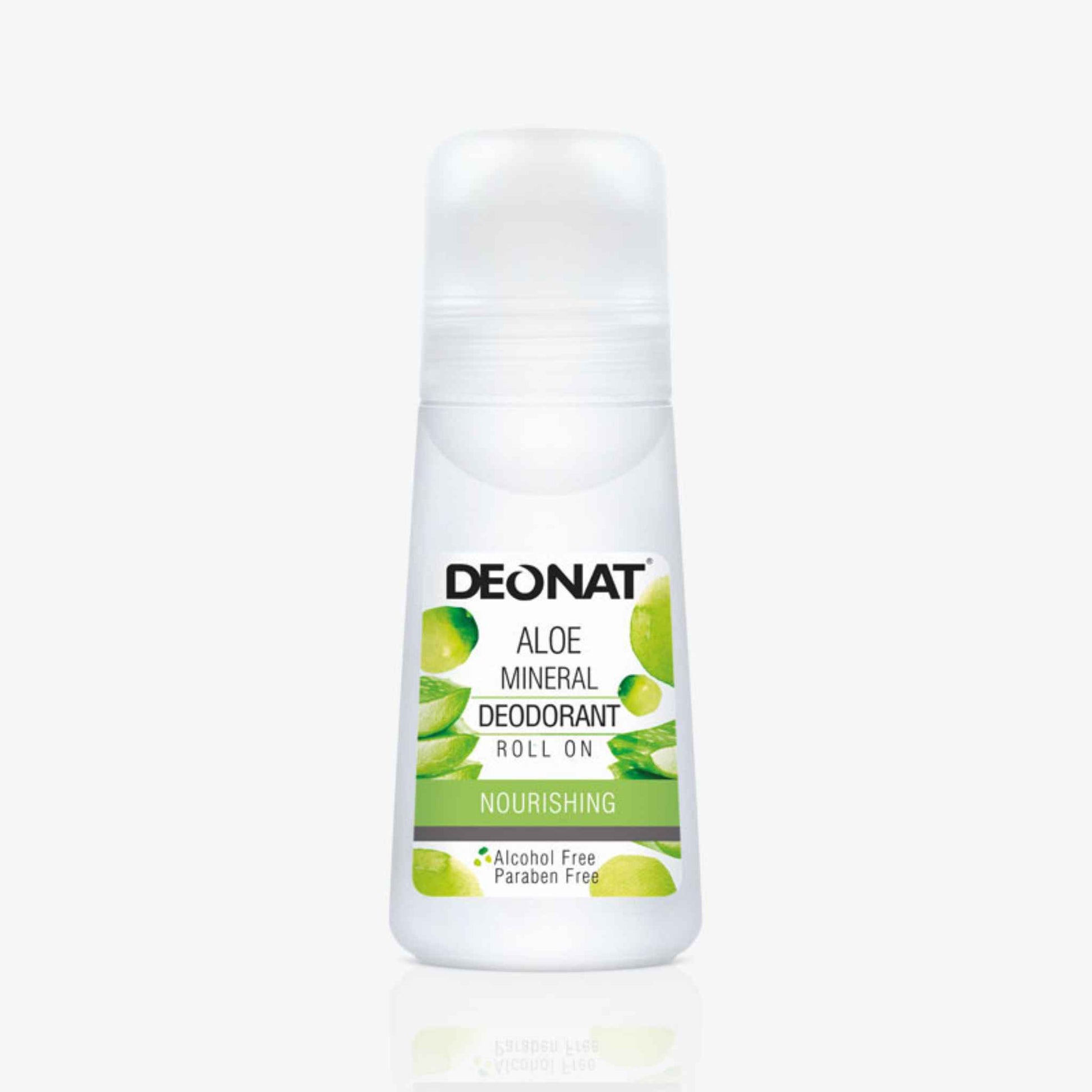 Buy Deonat, Aloe Mineral Deodorant Spray Roll On Nourishing 65ml online in Qatar