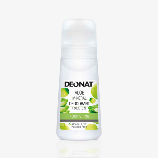 Buy Deonat, Aloe Mineral Deodorant Spray Roll On Nourishing 65ml online in Qatar
