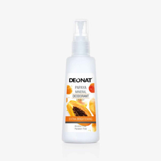 Buy Deonat, Papaya Mineral Deodorant Spray Extra Brightening 100ml online at the best price in Qatar