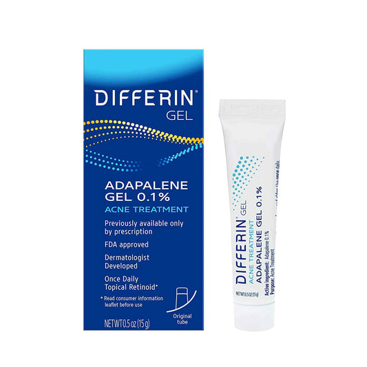 Buy Differin, Adapalene Gel 0.1% Acne Treatment Fragrance Free 15g Online in Qatar
