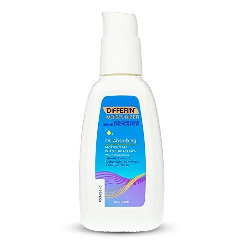 Differin, Oil Absorbing Moisturizer with Sunscreen, SPF 30 - AllAboutSkinDohaQatar