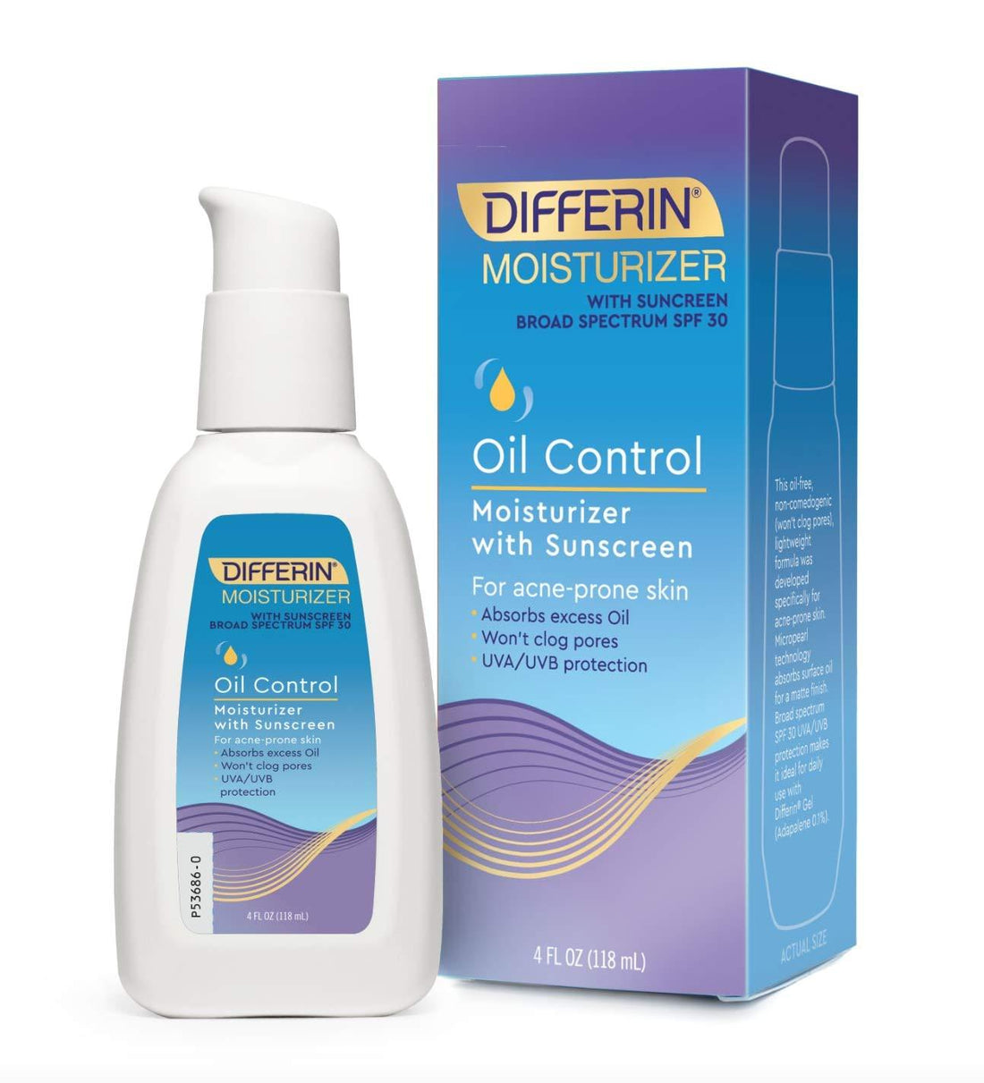 Differin, Oil Absorbing Moisturizer with Sunscreen, SPF 30 - AllAboutSkinDohaQatar