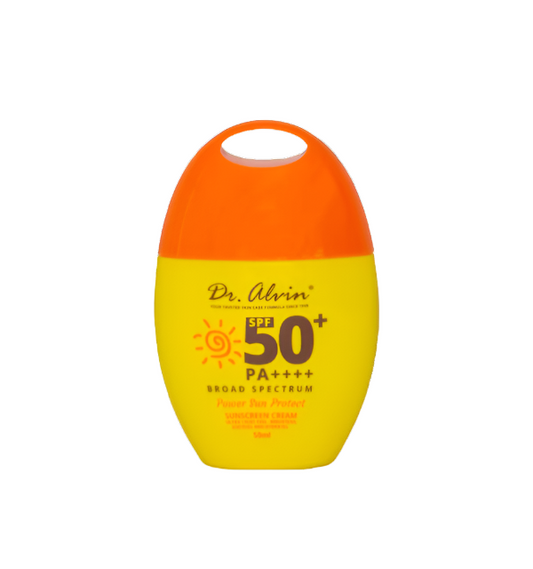 Dr.Alvin, Power Sun Protect Sunscreen Cream 50ml, all about skin doha, skincare, qatar, trending, tiktok, snapchat, facebook, instagram, beauty, cosmetics