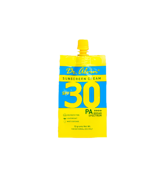 Dr.Alvin, Sunscreen Cream SPF30 10g, all about skin doha, skincare, qatar, trending, tiktok, snapchat, facebook, instagram, beauty, cosmetics