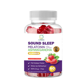 Buy Dr.PINOCA, Sound Sleep Melatonin Plus Ashwagandha 60 Gummies Online in Qatar