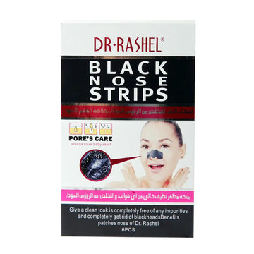 Buy Dr. Rashel Black Charcoal Deep Cleansing Nose Strips 6 pcs Online in Qatar