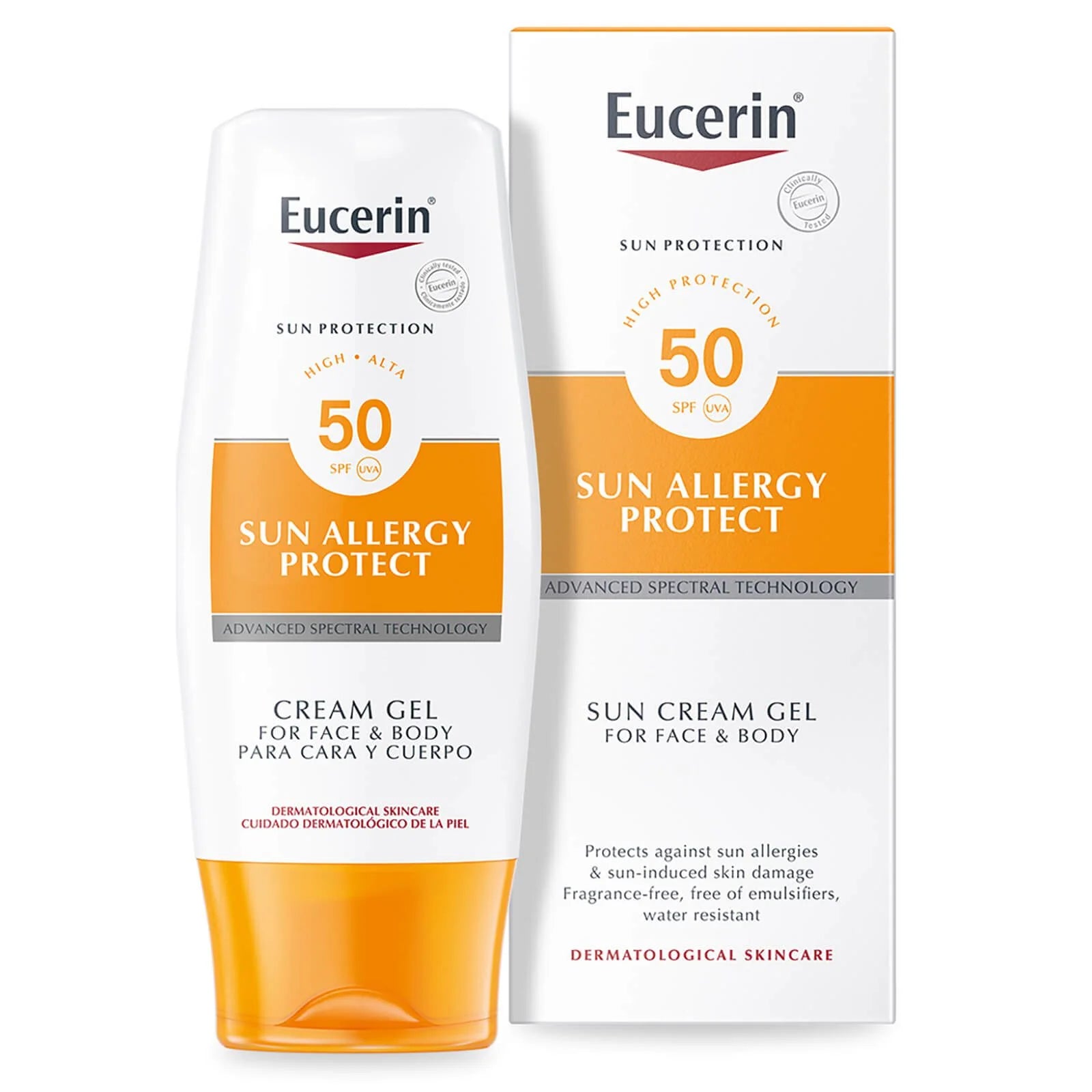 Buy Eucerin, Sun Allergy Protect Gel-Cream SPF50+ 150ml Online in Qatar