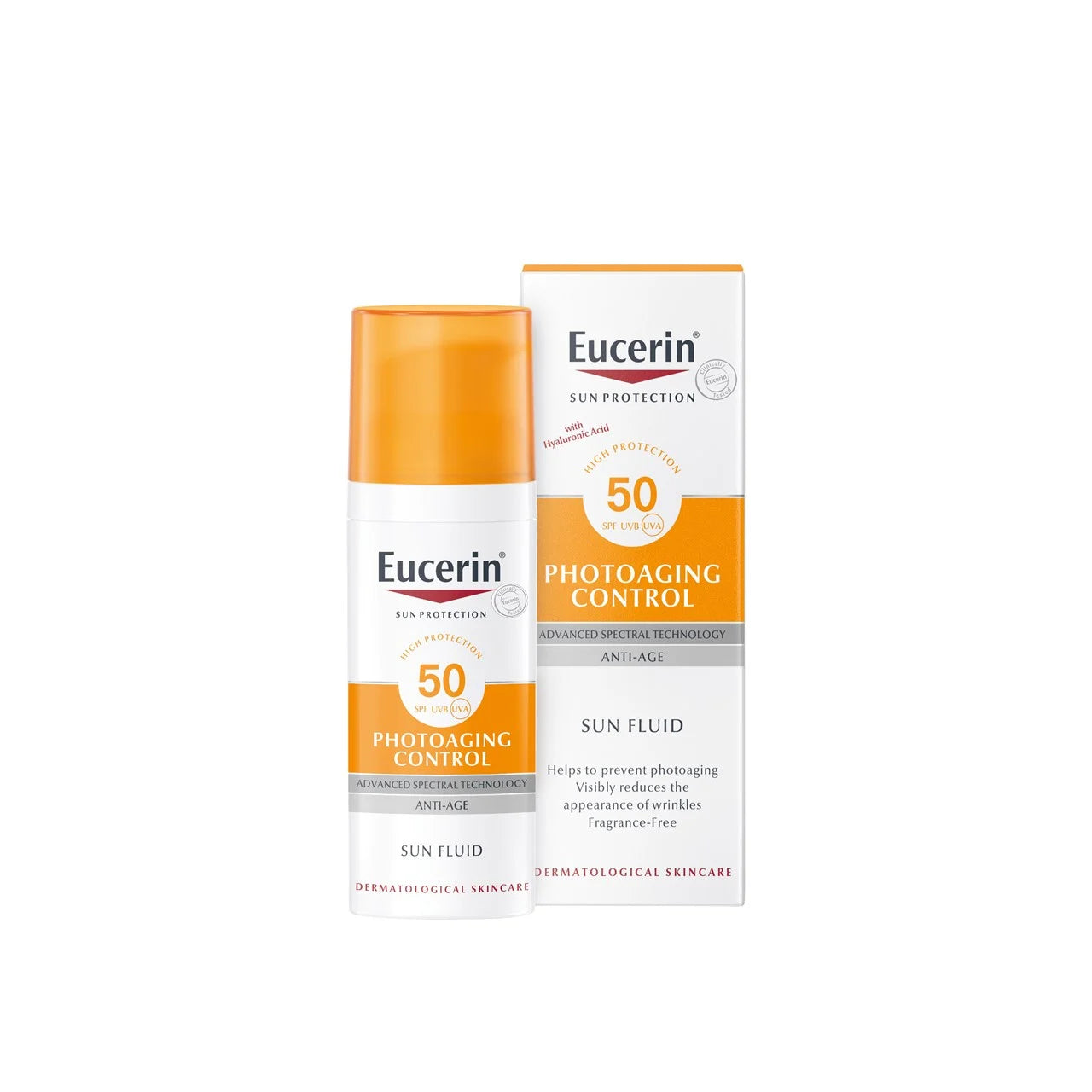 Buy Eucerin, Sun Photoaging Control Tinted Gel-Cream SPF50 + Sun Fluid 50ml Online in Qatar