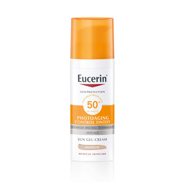 Buy Eucerin, Sun Photoaging Control Tinted Gel Cream SPF50+ Medium 50ml Online in Qatar